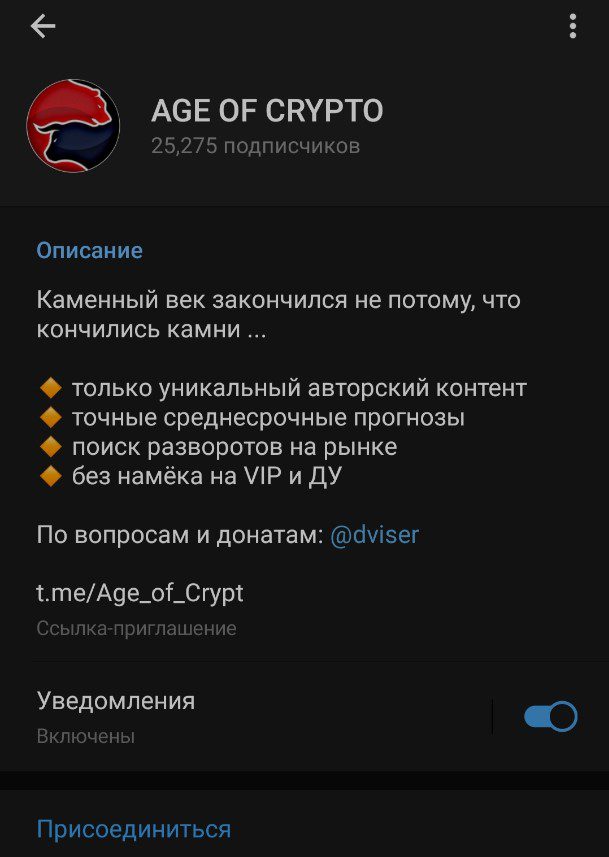 Age of crypto информация о канале
