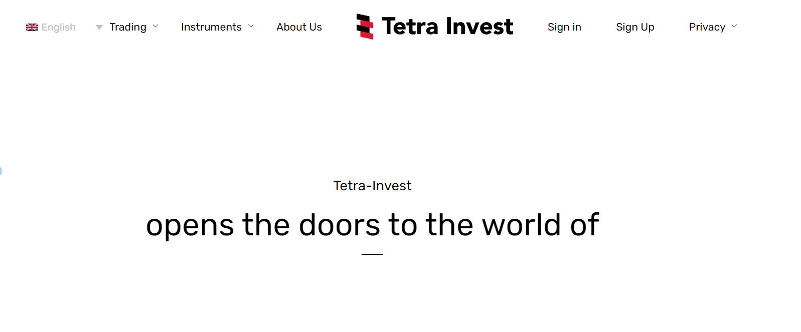 Сайт трейдера Тетра Инвест
