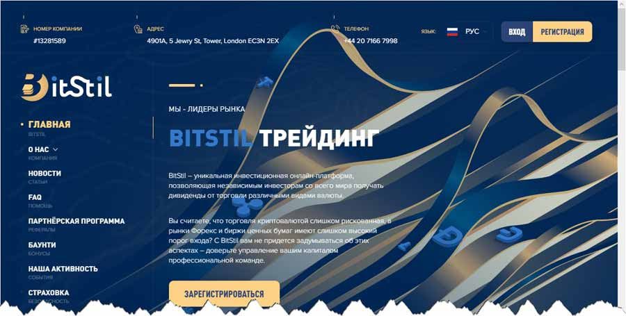 Проект Bitstil website