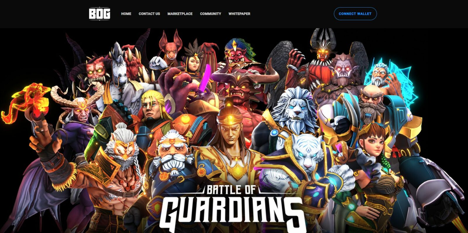 Сайт игры-фентези Battle of Guardians