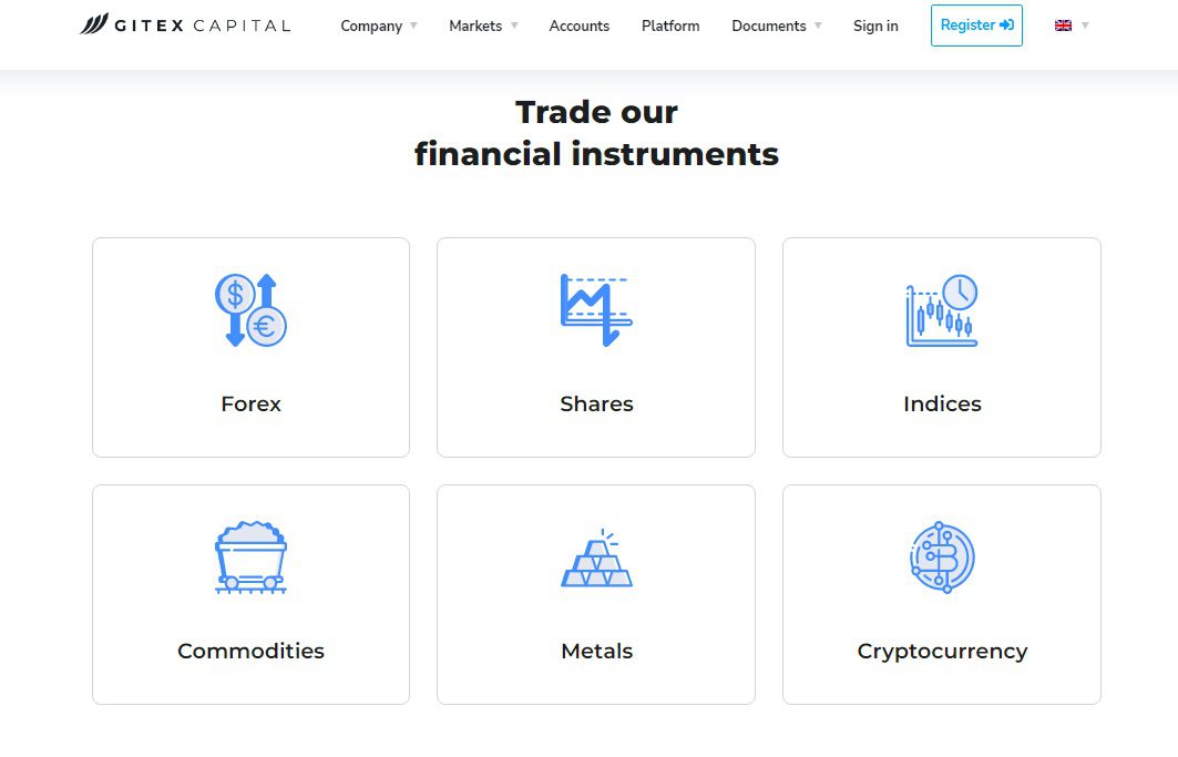 Торговые инструменты Gitex capital
