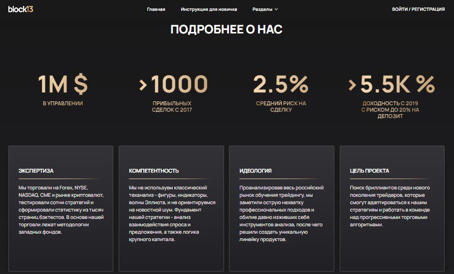 Обзор проекта block 13 ru