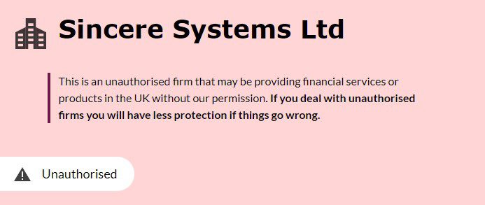 Sincere Systems Ltd