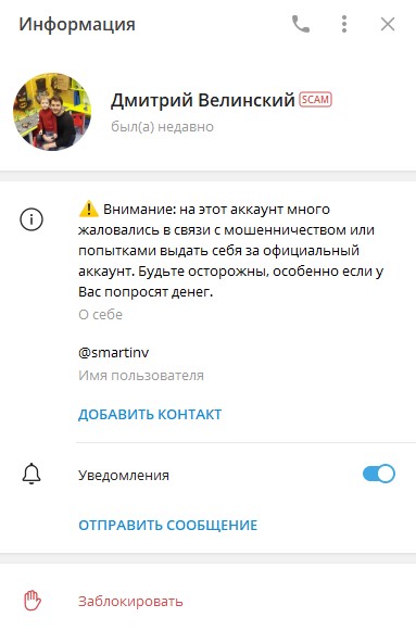 Описание канал Дмитрия Велинского