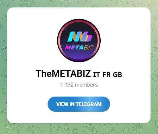 Телеграмм канал Metabiz