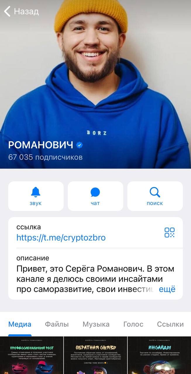 Телеграм- канал Сергея Романовича