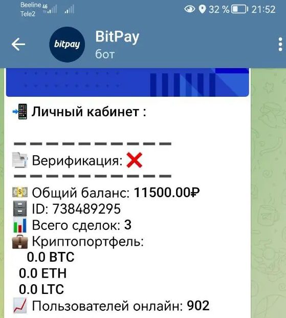 Bitpay телеграмм