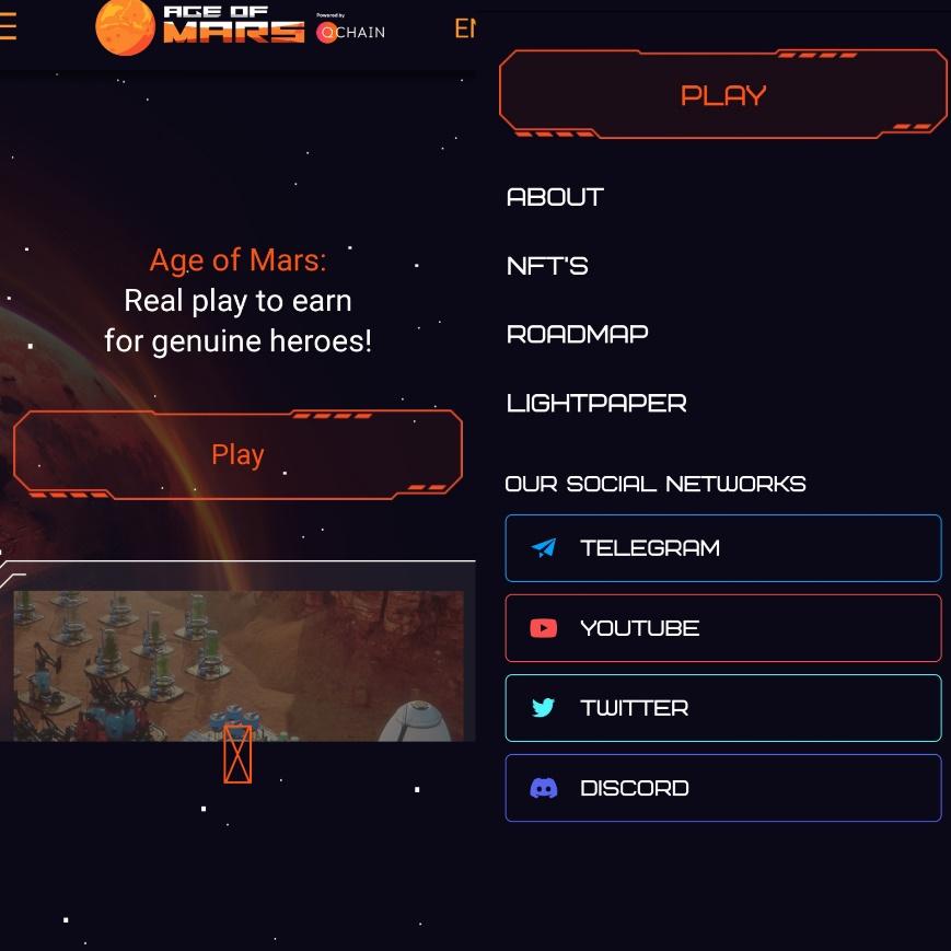 Сайт игры Age of Mars