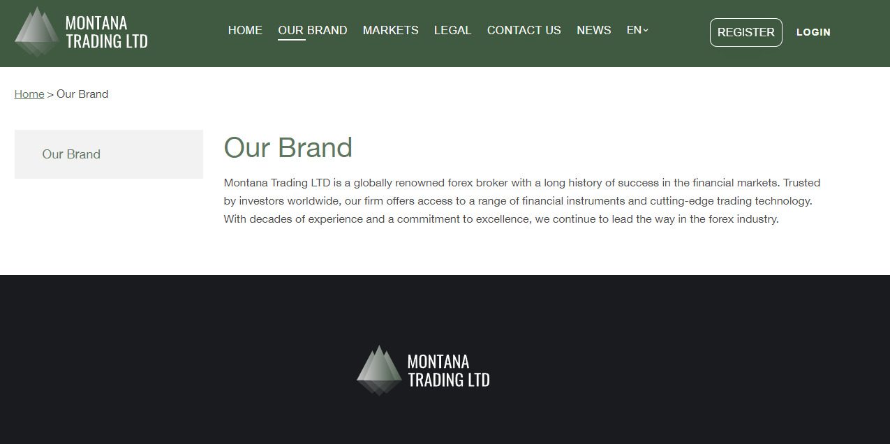 Сайт проекта Montana Trading LTD