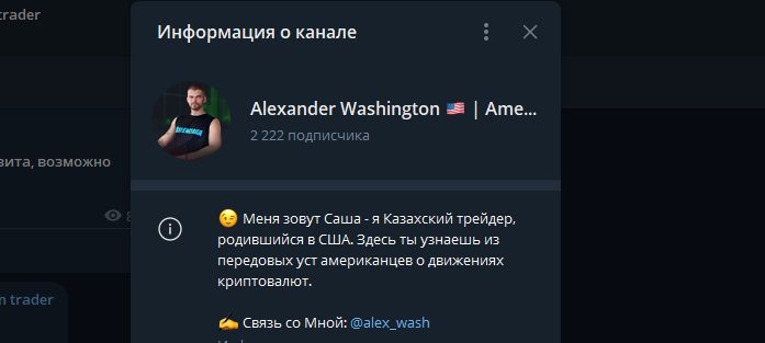 Alexander Washington информация о канале