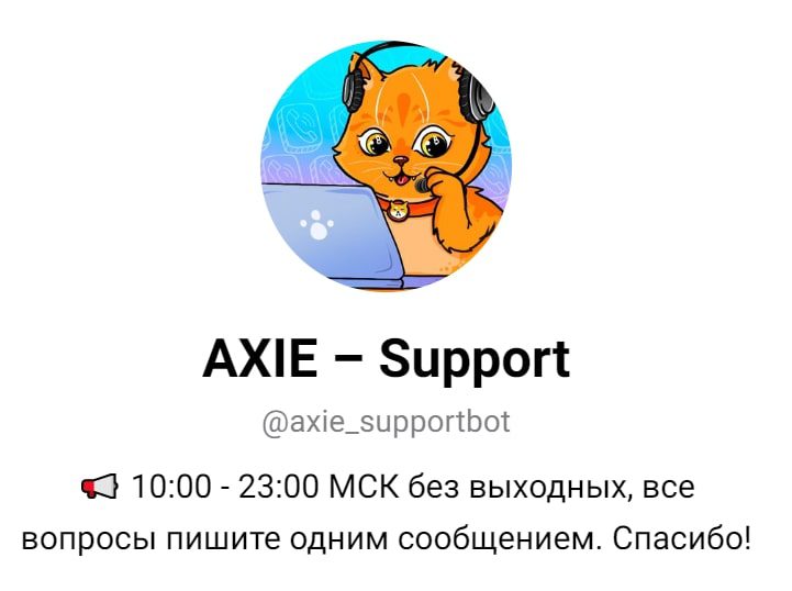 Axie NFT поддержка