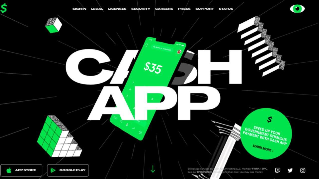 Сайт проекта Cash App